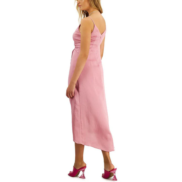 BAR III KNOT-FRONT MIDI DRESS - Picture 2 of 2